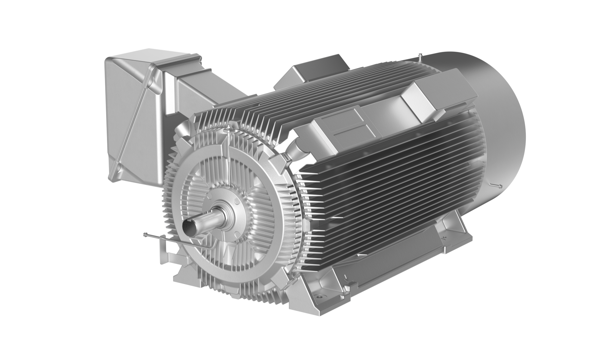 Horizontal surface cooled induction motor Horizontal surface cooled induction motor