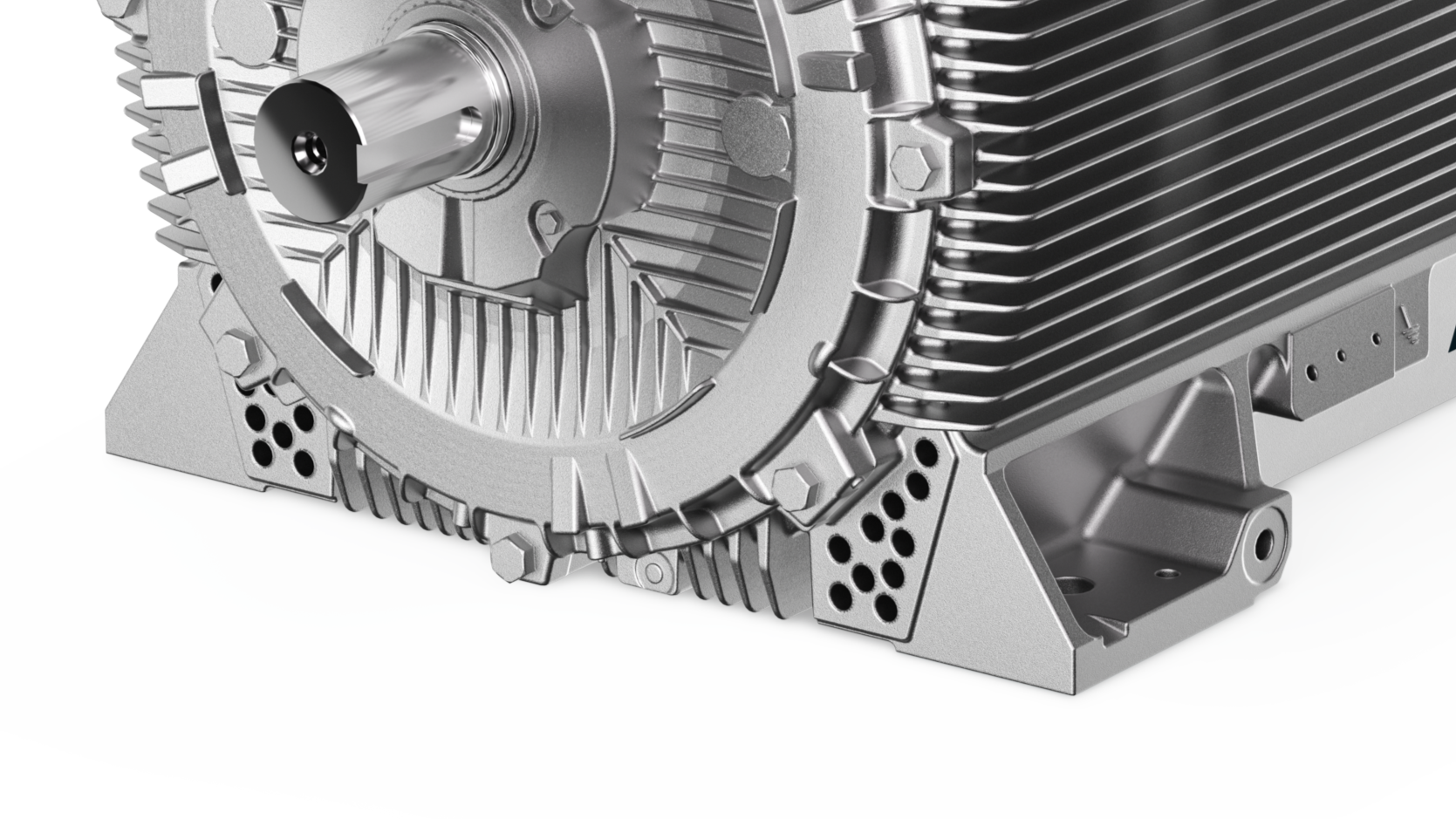 Air-cooling system of the Innomotics HV C air-cooled motor Air-cooling system of the Innomotics HV C air-cooled motor