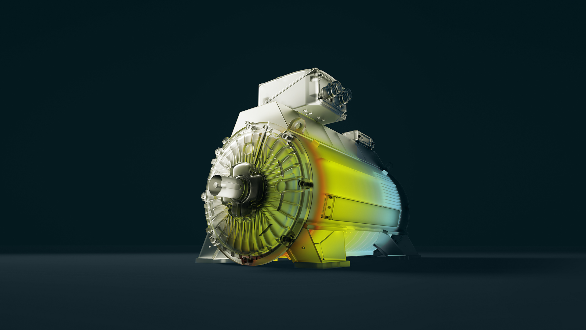 Inside view of HV C water-jacket-cooled showing the improvement of the heat dissipation Inside view of HV C water-jacket-cooled showing the improvement of the heat dissipation