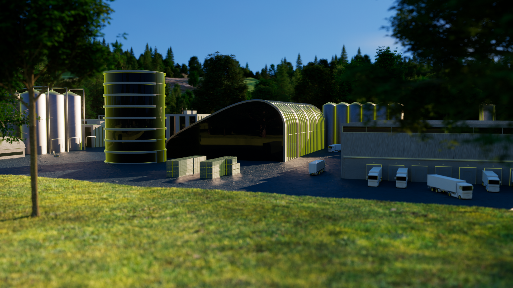 Food-Beverage Industry Rendering Food-Beverage Industry Rendering