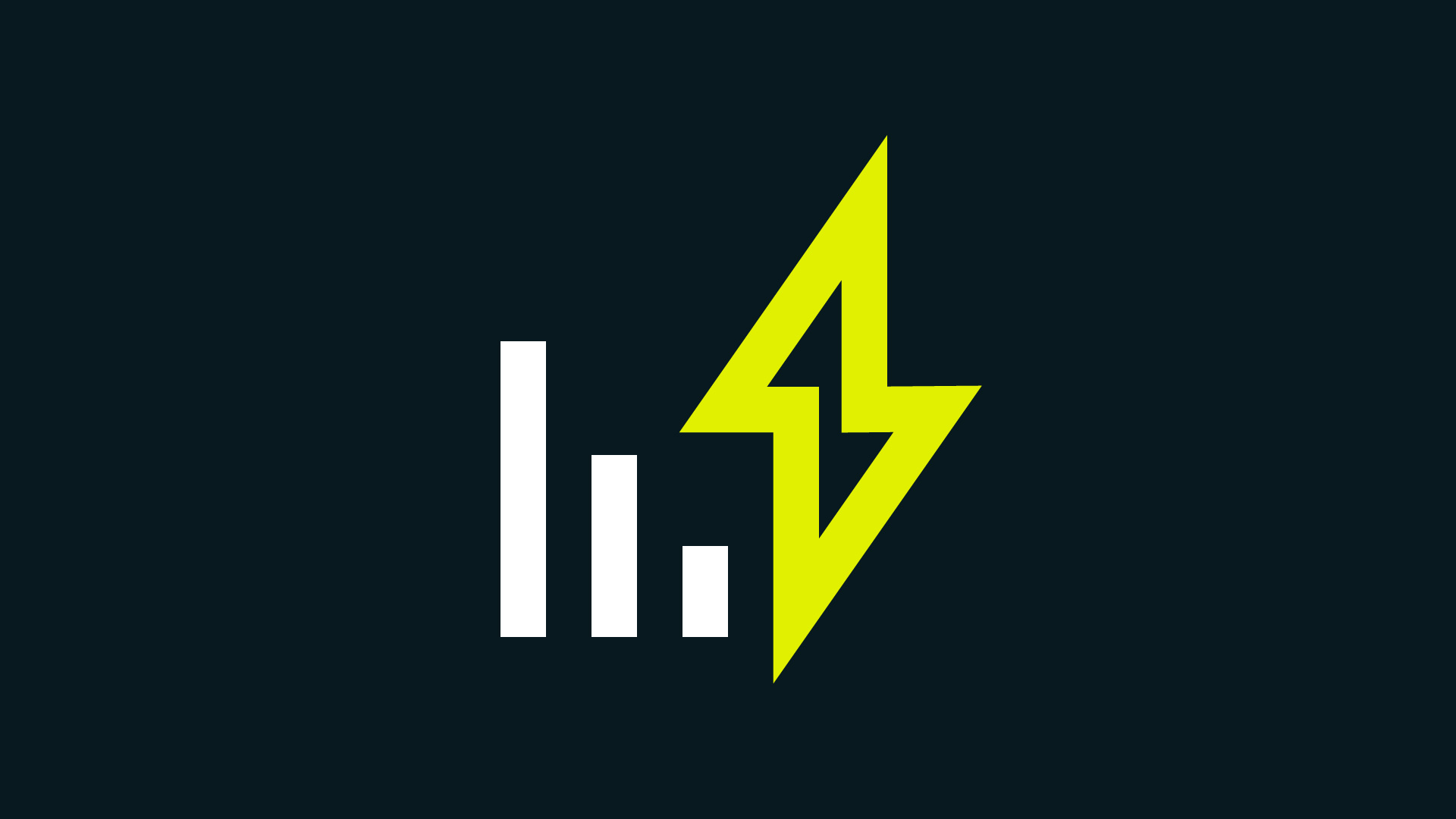 descending graph with fash symbol