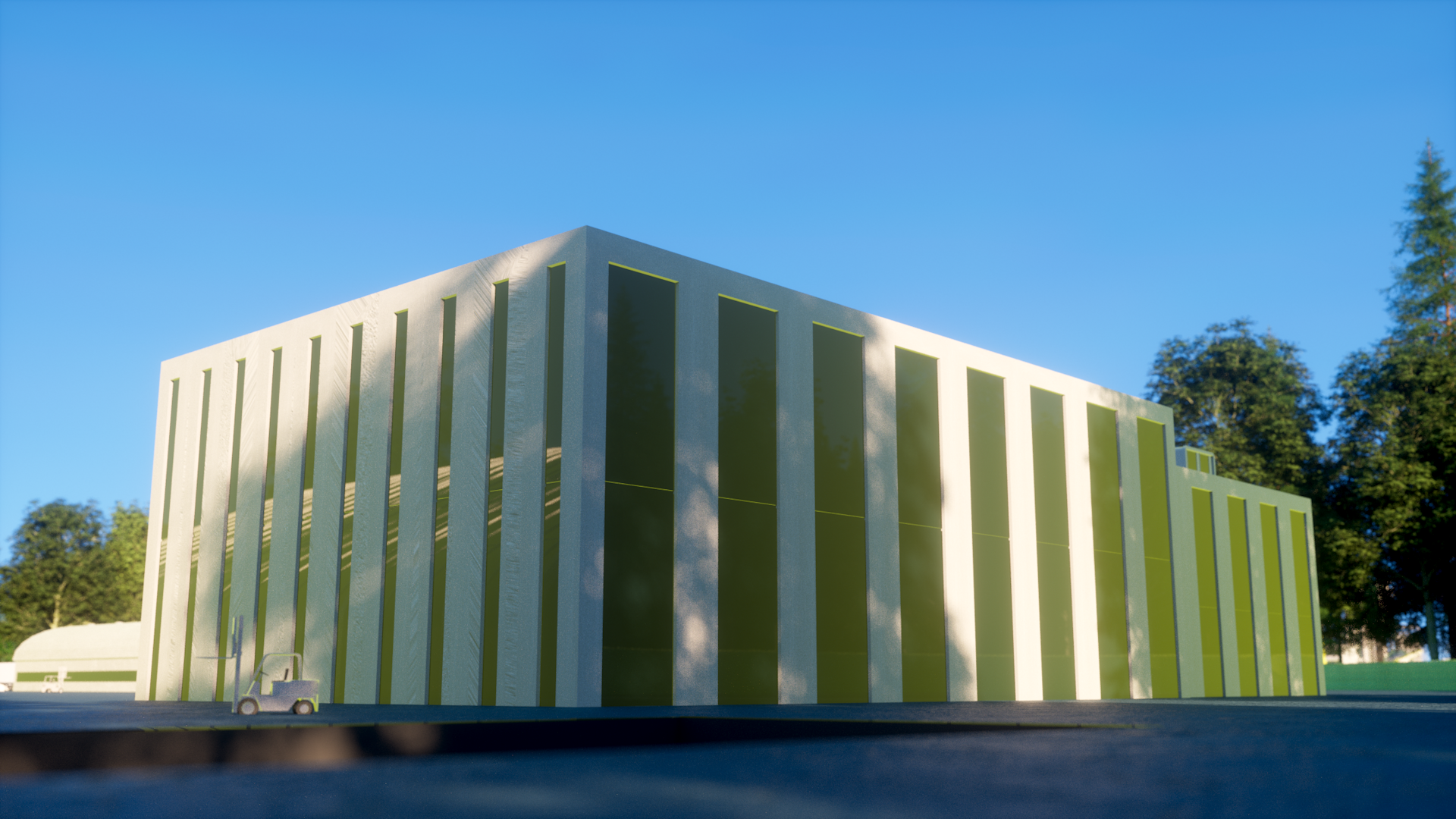 A 3D environment symbolizing mechnical engineering. A 3D environment symbolizing mechnical engineering.