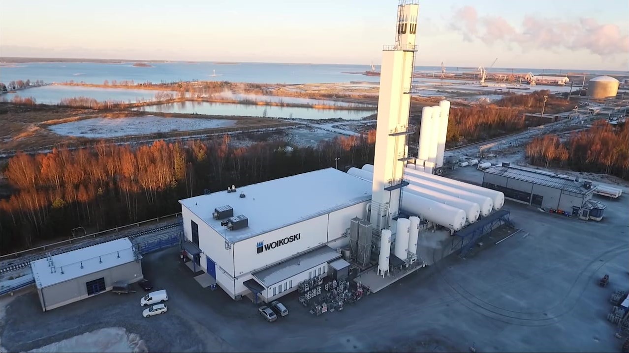 OY WOIKOSKI facility from above OY WOIKOSKI facility from above