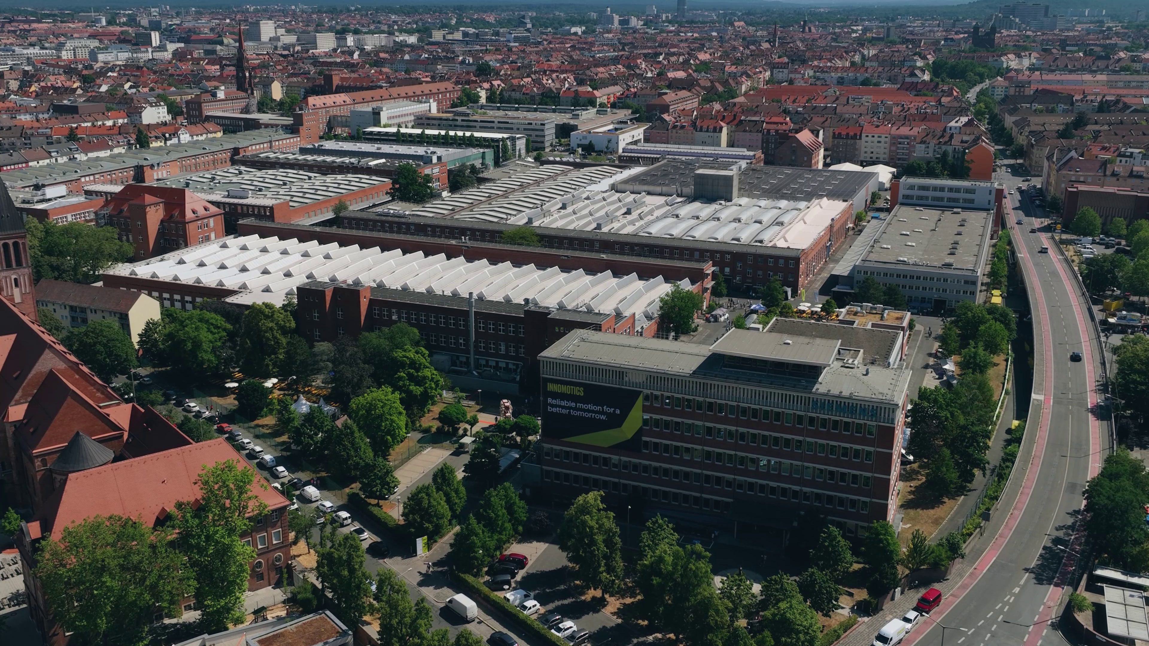 Aerial shot of Nürnberger Maschinen- und Apparatewerk Aerial shot of Nürnberger Maschinen- und Apparatewerk